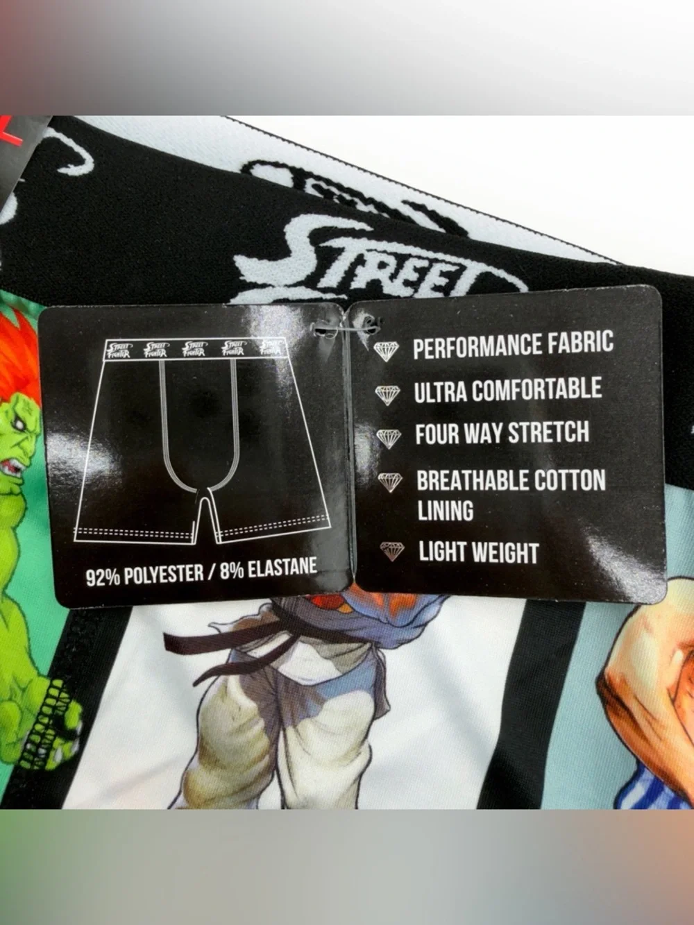 NWT New Street Fighter Boxer Briefs Mens Size Large Underwear Video Game Gift
